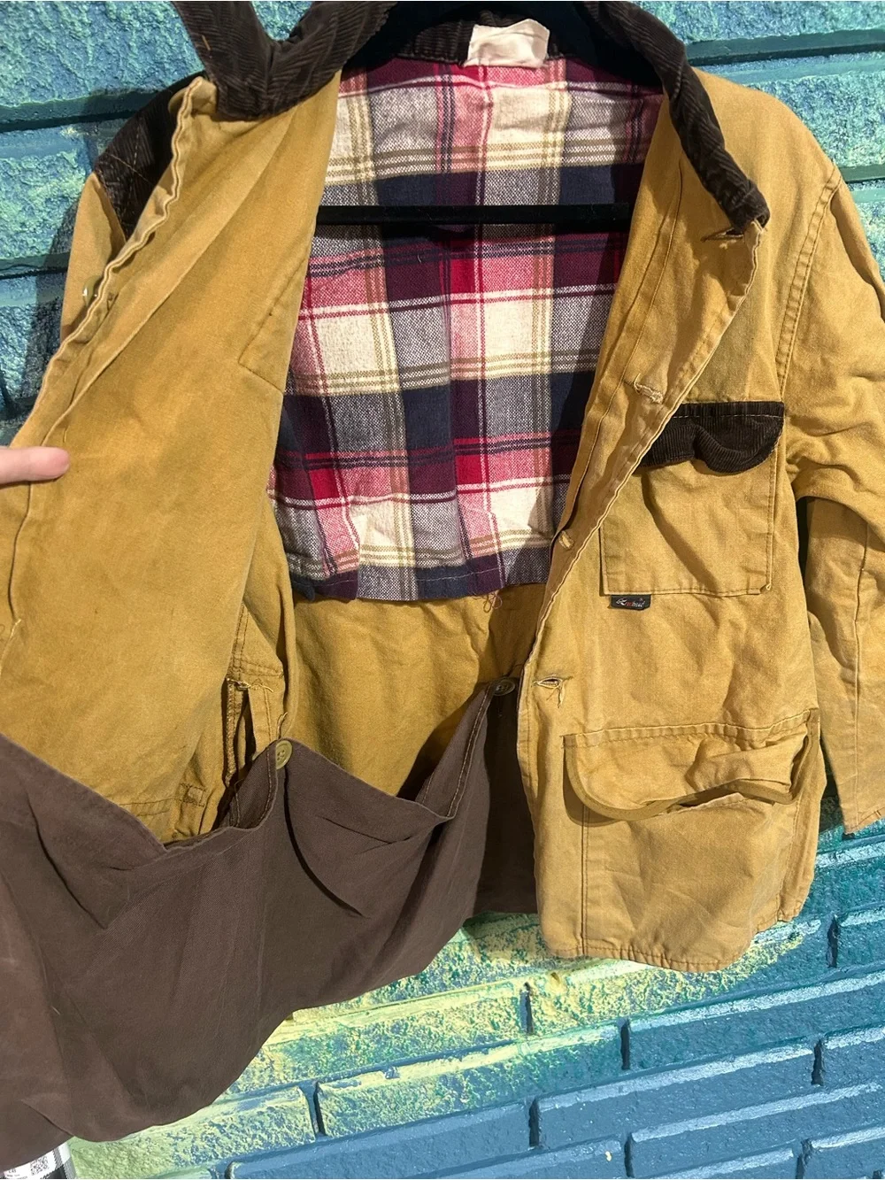 Vintage Red Head Jacket Mens Medium  Tan Duck Canvas Hunting